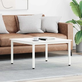 VidaXL Τραπεζάκι σαλονιού Λευκό 80 x 80 x 45 cm Στερεά ξυλεία πεύκου