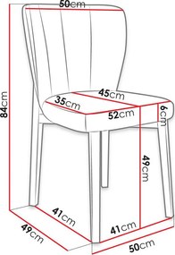 Καρέκλα Bene S106-Gkri - 49.50Χ55.00Χ84.00cm