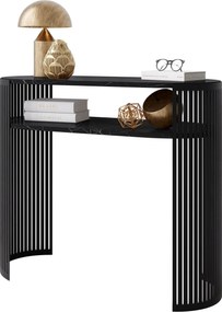 Κονσόλα Fikoli-Μαύρο Μάρμαρο - Μαύρο