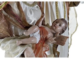 Χριστουγεννιάτικο Βηθλεέμ DKD Home Decor Λευκό Χρυσό 48 x 28 x 90 cm Πλαστική ύλη