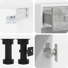 vidaXL Μονάδα κουζίνας KALMAR 5 pcs Γκρι Σκυροδέματος