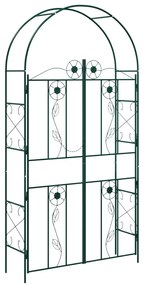 vidaXL Κήπος Αψίδα Μονόχρωμο Πράσινο 115 x 37 x 226 εκ