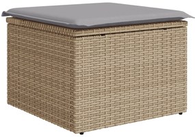 vidaXL Σετ Καναπέ Κήπου 7 pcs Μπεζ και Ανοιχτό γκρι 289 x 124 x 85 εκ