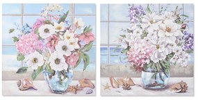 Καμβάς DKD Home Decor Καμβάς Ξύλο MDF 100 x 3 x 100 cm 100 x 2,8 x 100 cm