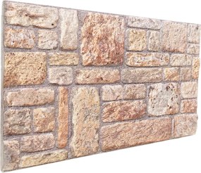 vidaXL Πάνελ τοίχου 10 pcs Ανοιχτό καφέ και Λευκό 100 x 50 cm