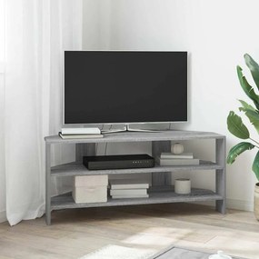 vidaXL ΓωνιακήΒάσηΤηλεόρασης Γκρίζο Σονομα 102x40,5x45εκ