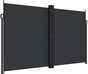 vidaXL Σκίαστρο Πλαϊνό Συρόμενο Μαύρο 200 x 1200 εκ.