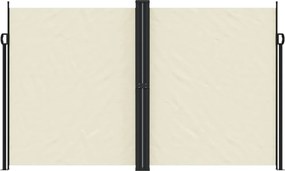 vidaXL Σκίαστρο Πλαϊνό Συρόμενο Κρεμ 200 x 1000 εκ.
