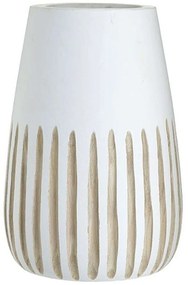 Βάζο 3-70-804-0065 15x16x30cm Natural-White Inart Wood