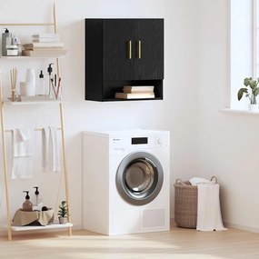 Ντουλάπα Τοίχου Μαύρη δρυς 60 x 31 x 70 εκ Επεξεργασμένο ξύλο