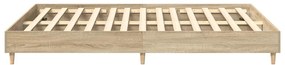 vidaXL Πλαίσιο Κρεβατιού Χωρ. Στρώμα Sonoma Δρυς 140x200εκ. Επ. Ξύλο