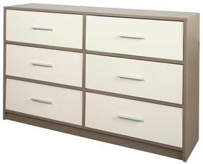 Συρταριέρα Max Home Λευκό Γκρι Σύγχρονη 114 x 70 x 30 cm