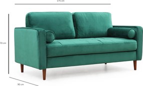 2-Seat Sofa Rome - Green Green