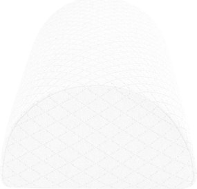 vidaXL Μαξιλάρι Ποδιών Μονόχρωμο Λευκό 52 x 20 x 12 εκ Αφρός Μνήμης