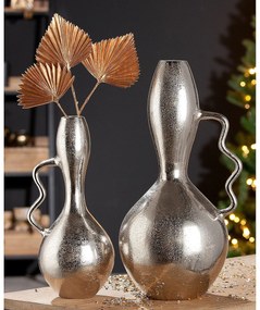 Βάζο ArteLibre Ασημί Αλουμίνιο 40cm