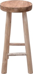 vidaXL Σκαμπό Μπαρ από Μασίφ Ξύλο Teak
