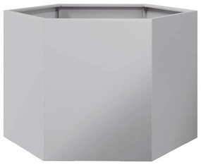 vidaXL Ζαρντινιέρα Κήπου Εξάγωνη 69x60x45 εκ. Γαλβανισμένο Χάλυβα
