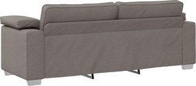 vidaXL Καναπές 2 pcs Taupe 219 x 80 x 82 εκ ύφασμα