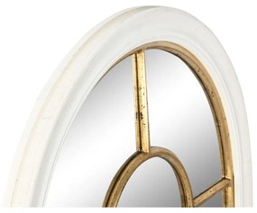 Τοίχο καθρέφτη Home ESPRIT Λευκό Χρυσό Παράθυρο 68 x 4 x 128 cm