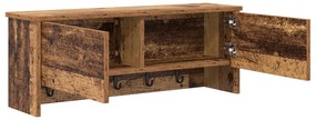 vidaXL Τοίχου Κρεμάστρα Παλαιό ξύλο 80 x 20 x 30 cm Επεξεργασμένο ξύλο