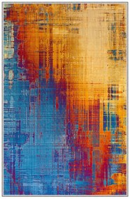 Χαλί Hmnt81 571HFT1667 Blue-Yellow-Red Conceptum Hypnose 80X150cm