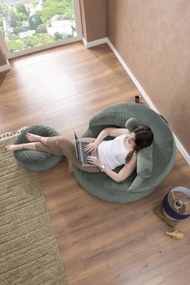 Stewehome Πουφ κάθισμα χωρίς πόδια μοντέρνου στιλ 110x110x110 cm