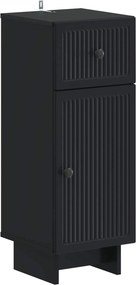 vidaXL Ντουλάπι Αποθήκευσης Μπάνιου EDE Μαύρο 30 x 31 x 80 εκ.