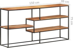 vidaXL Ραφιέρα 150 x 30 x 75 εκ. από Μασίφ Ξύλο Ακακίας