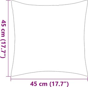 vidaXL Μαξιλάρια Εξωτερικού Χώρου 2 τεμ. Γκρι 45 x 45 εκ.