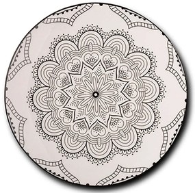 Πιάτο Ρηχό Maya 10-099-351 Φ27x2,5cm White-Black Nava Porcelain