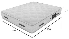 ΣΤΡΩΜΑ FRESH 3D Ημίδιπλο (CHIC STROM) 120x200x27 - CHI-106089 - CHI-106089