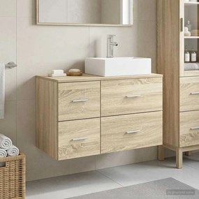 vidaXL Σετ Επίπλων Μπάνιου 2 τμχ. Sonoma Δρυς Επεξεργασμένο Ξύλο