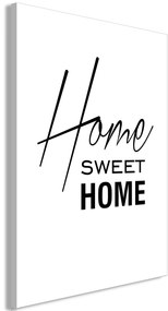 Πίνακας - Black and White: Home Sweet Home (1 Part) Vertical - 40x60