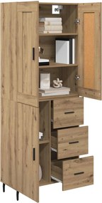 vidaXL Highboard 2 τμχ. Artisan Oak 69,5 x 34 x 180 εκ.