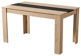 Τραπέζι Τραπεζαρίας Domus 135 Artisan Oak - Μαύρο 135x80.5x74.5 εκ.