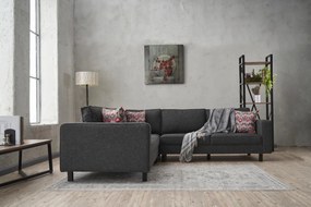 Corner Sofa Kale Linen - Anthracite Anthracite