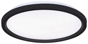 Φωτιστικό Οροφής - Πλαφονιέρα Serena 4318000 LED 25W 3000K/4000K/6000K 1950Lm 40x2,5cm White-Black Viokef