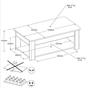 Τραπεζάκι σαλονιού Portland