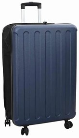 vidaXL Βαλίτσα με κλειδαριά Σκούρο Μπλε 50 x 30 x 76 εκ. ΑΒΣ Πλαστικό