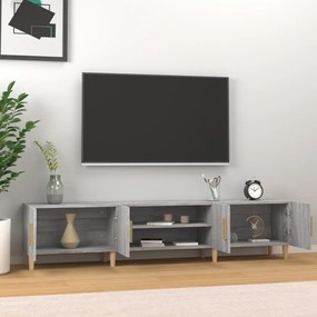 vidaXL Έπιπλο Τηλεόρασης Γκρι Sonoma 180x31,5x40 εκ. από Επεξεργ. Ξύλο