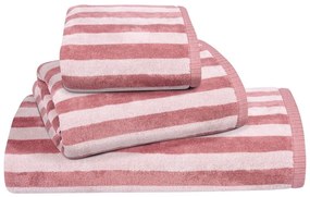 Πετσέτες 3070 (Σετ 3τμχ) Pink-Creame Greenwich Polo Club Towels Set 70x140cm 100% Βαμβάκι