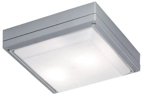 Φωτιστικό Οροφής - Πλαφονιέρα Sq. Leros IP54 4049300 Grey Viokef Aluminium