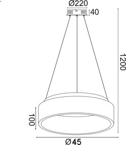 Φωτιστικό Οροφής LED Aca Apollo BR81LEDP45WH White