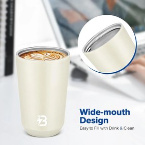 Κούπα Θερμός Ανοξείδωτο BPA Free 355ml - Άσπρο