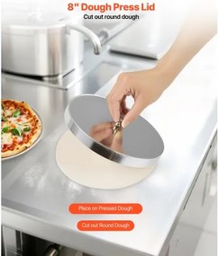 VEVOR 14 Inch Pizza Dough Roller Sheeter Automatic Commercial Dough Press 370W