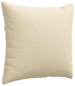 vidaXL Μαξιλάρι Καναπέ 2 pcs Κρεμ 50 x 50 cm ύφασμα