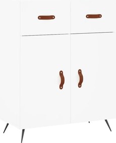 vidaXL Ντουλάπι Λευκό 69,5x34x180 εκ. από Επεξεργασμένο Ξύλο