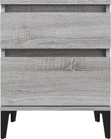 vidaXL Κομοδίνα 2 Τεμ. Γκρι Sonoma 40x35x50 εκ.