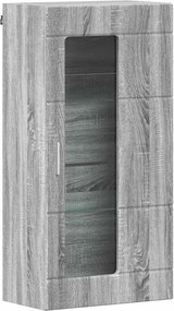 vidaXL Ξύλινο Ντουλάπι Γκρίζο Σονομα Επεξεργασμένο ξύλο