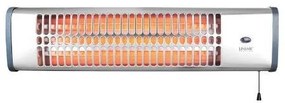 Θερμάστρα Επίτοιχη Quartz 1200W Ασημί ΙΡ24 70-00605 Panagoulas-70-00605-Ασημί 70-00605